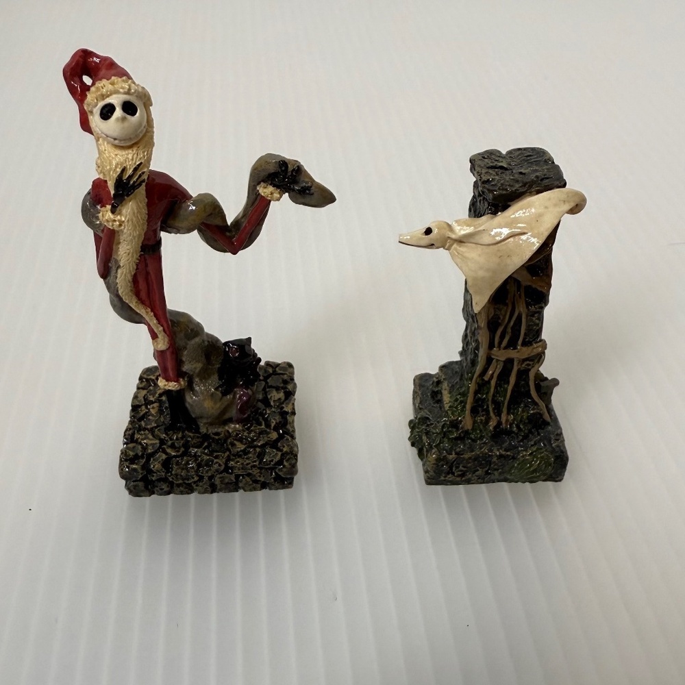 Vintage Disney Store Tiny Kingdom Santa Jack and Zero Nightmare Before Christmas